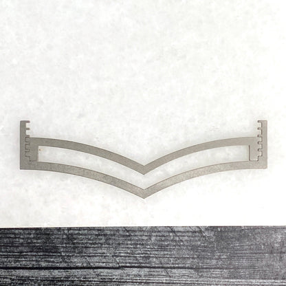 Steep Chevron Ring Band Soldering Stencils - Clay Revolution