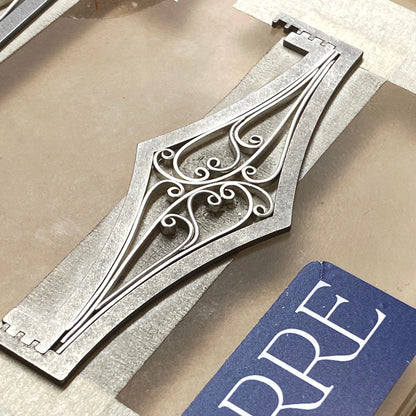 Steep Chevron Ring Band Soldering Stencils - Clay Revolution