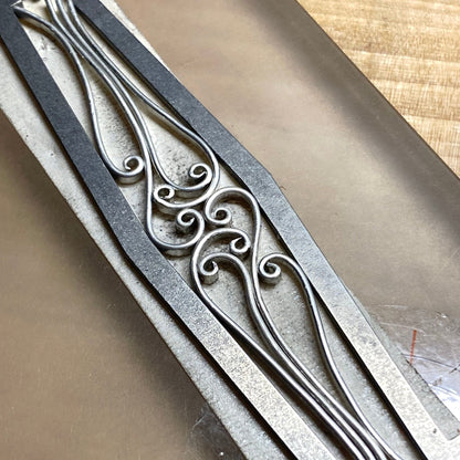 Shallow Chevron Ring Band Soldering Stencils - Clay Revolution
