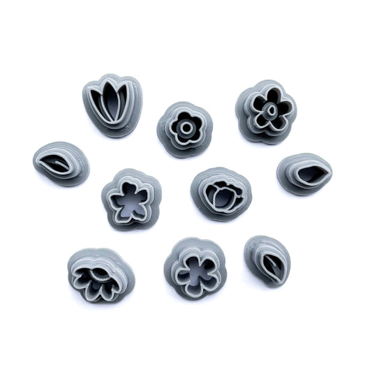 Mini Floral Cutter Pack (Pack of 10) - Clay Revolution