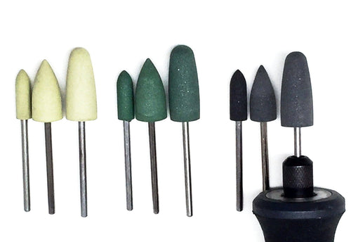 Diamond Rubber Polisher Bullet Set (9 piece set)