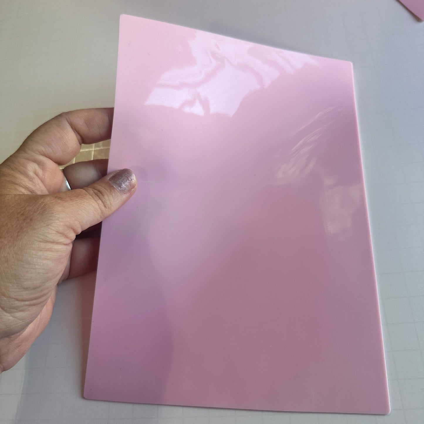 Double-Sided Silicone Work Mat – 6x8 Inch for Polymer Clay, Mica work, Baking & UV Resin - Clay Revolution