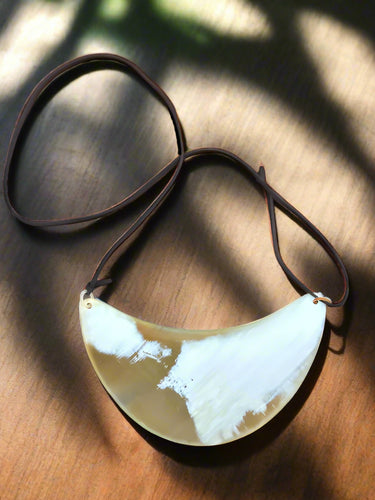Horn Necklace Plate - Light