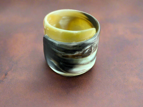 Horn Wrap Bangle Dark