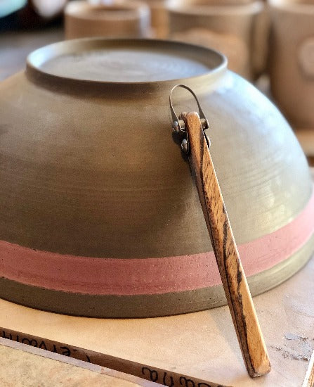 T4 U Tip Pottery Trimming Tool w/ Rounded Edge Handle - Clay Revolution