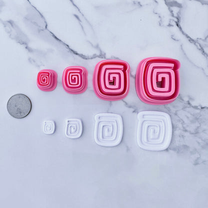 Square Swirl Cutters - Clay Revolution