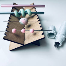 Carregar imagem no visualizador da galeria, Bead Baking and Drying Rack MDF for clay, paper, and resin beads and earrings