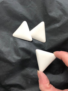 Ceramic Bisque 1 1/4" Triangle Cabochon