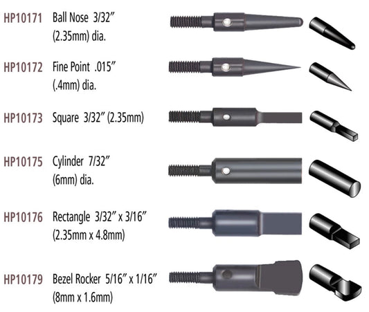 Threaded Anvil Replacement Points (Individual) Foredom for AK101 - Clay Revolution