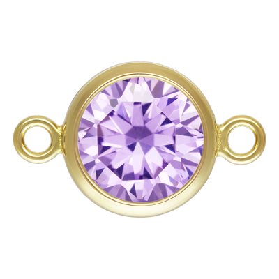 Birthstone Connectors, Gold Filled 14k, 4mm, For Permanent Jewelry - Clay Revolution