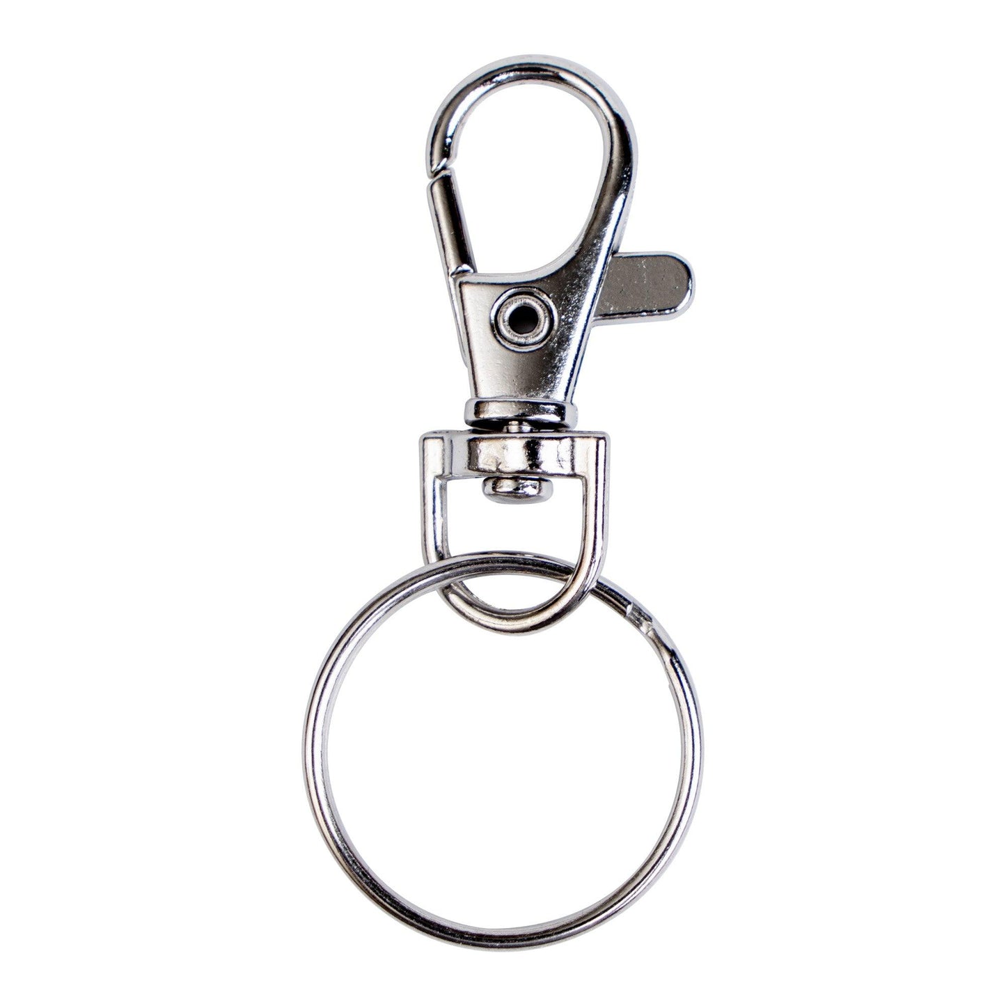 50ct - Assembled Keychain Rings with Lobster Clasp - Clay Revolution