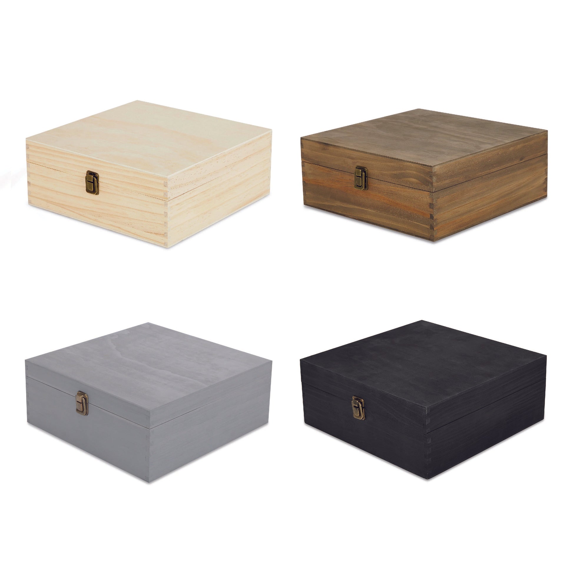 Wood Memory Boxes - Large Size - Clay Revolution