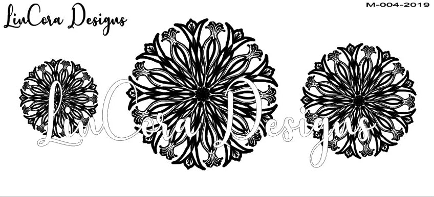 LinCora Mandala Texture Mat 004