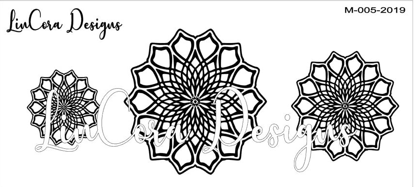LinCora Mandala Texture Mat 005