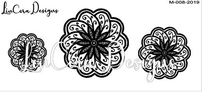 LinCora Mandala Texture Mat 008