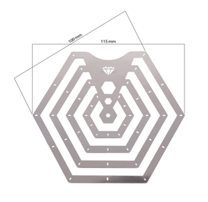 NEW!! Hexagon Carving Metal Rib