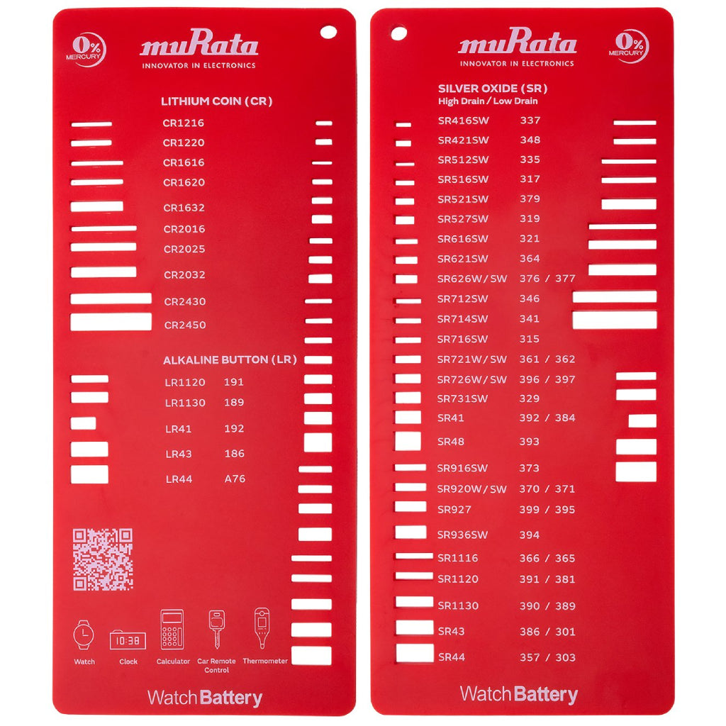 Murata Deluxe Watch Battery Starter Kit - Master Kit - Clay Revolution