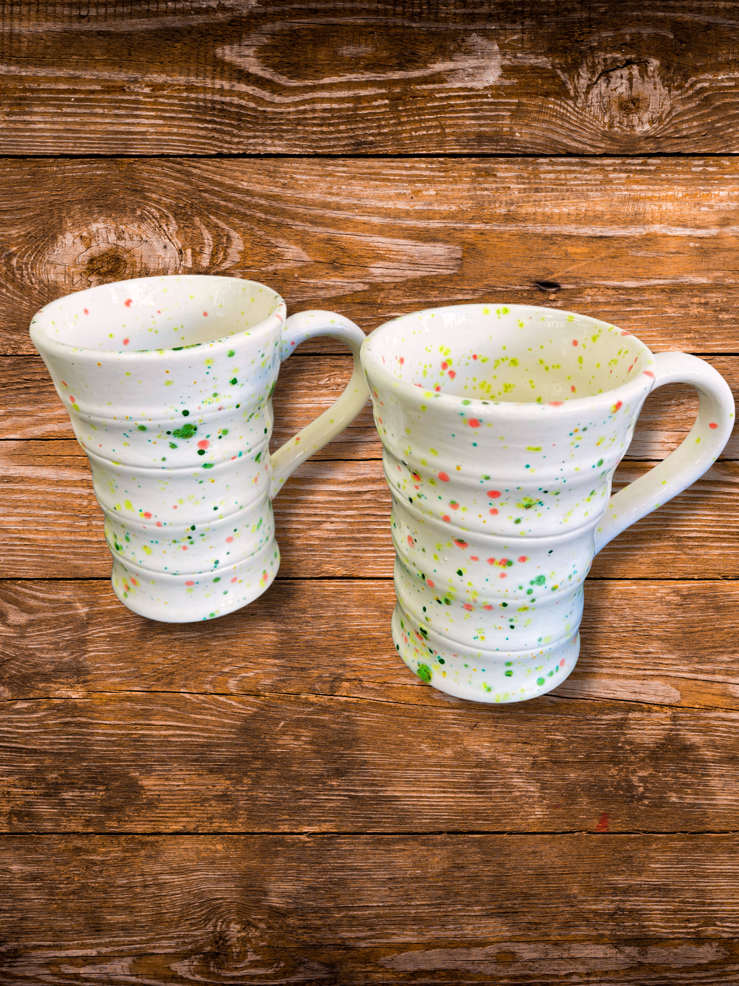 Large ceramic coffee mugs (set of 2)