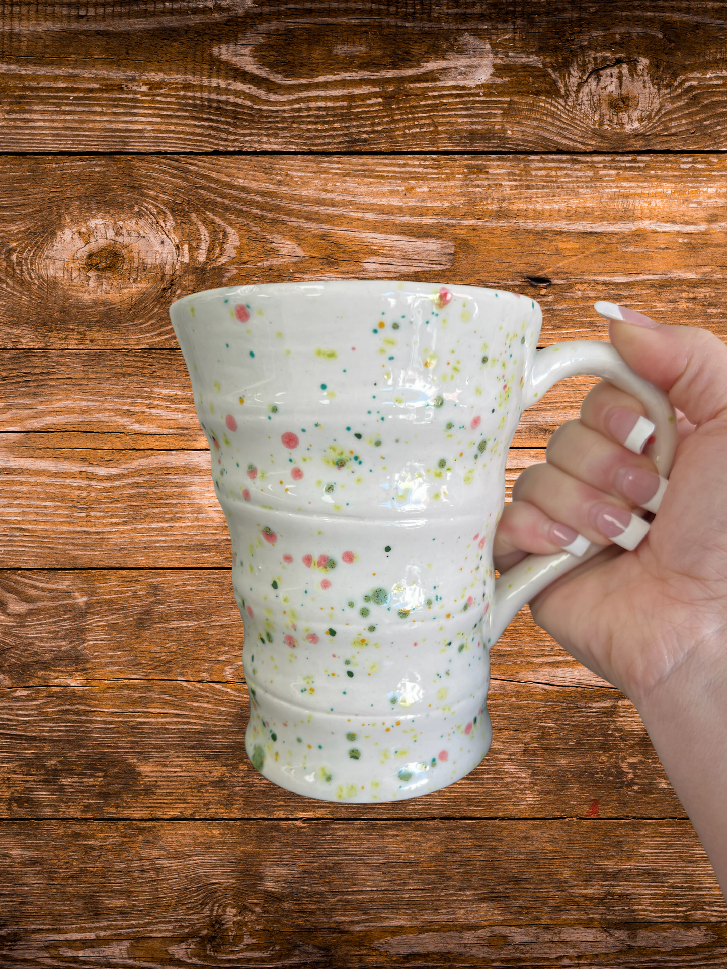 Large ceramic coffee mugs (set of 2)