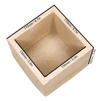 Sintering Crucible - Standard Square - Clay Revolution