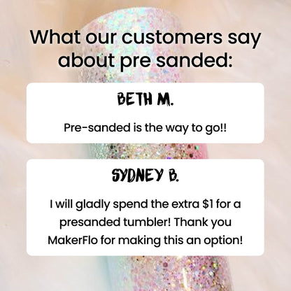 Pre-Sanded 20oz Skinny Tumbler - Clay Revolution