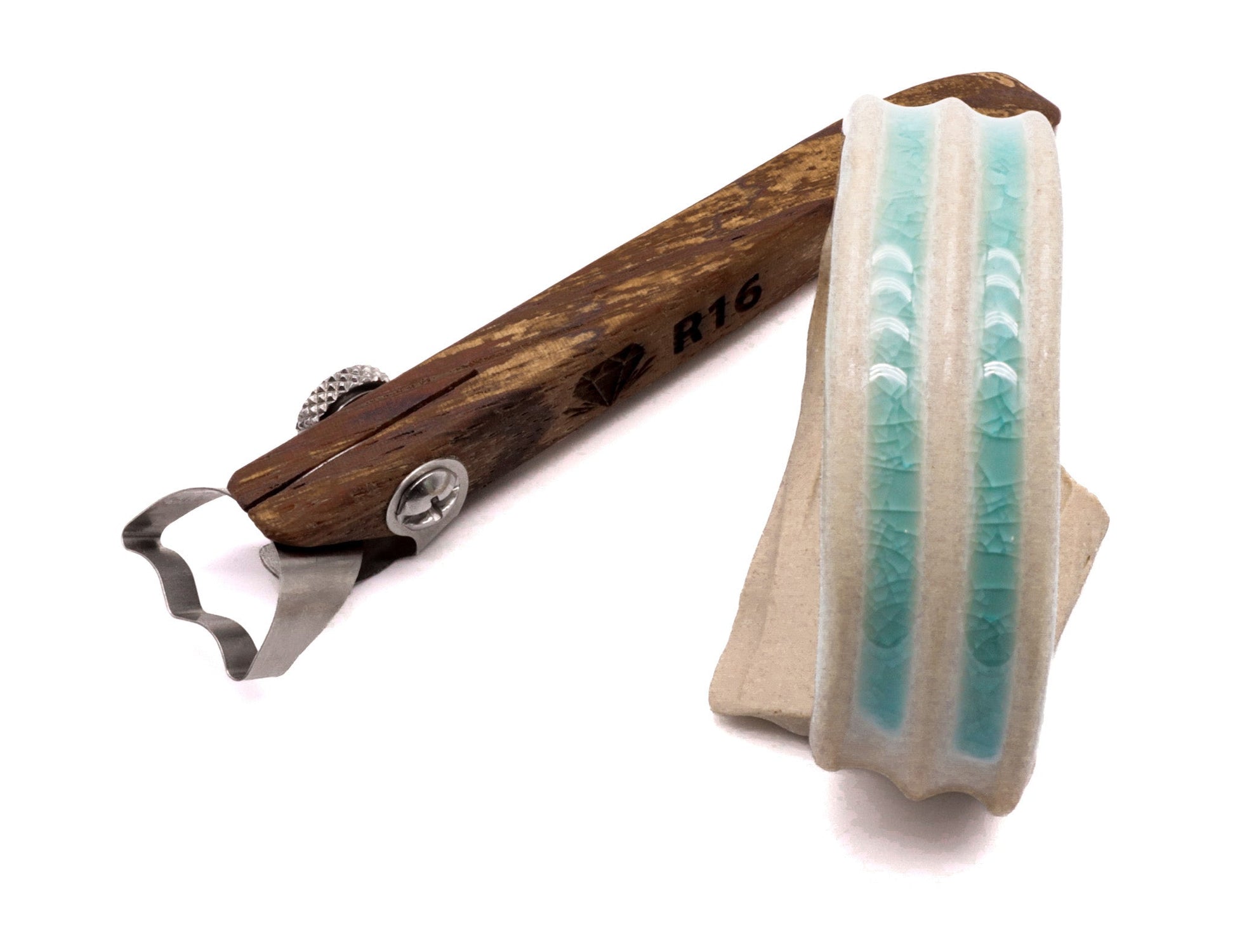 R16 Double Concave Handheld Clay Extruder - Clay Revolution