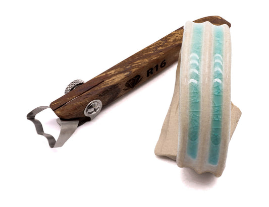 R16 Double Concave Handheld Clay Extruder - Clay Revolution