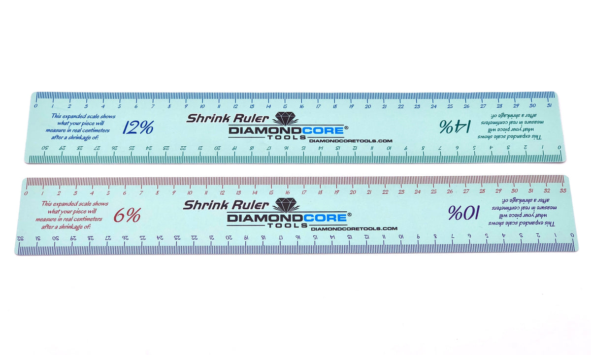 Shrinking Ruler Metric Shrink Ruler (Double-Sided, Sold Individually) – Clay Revolution