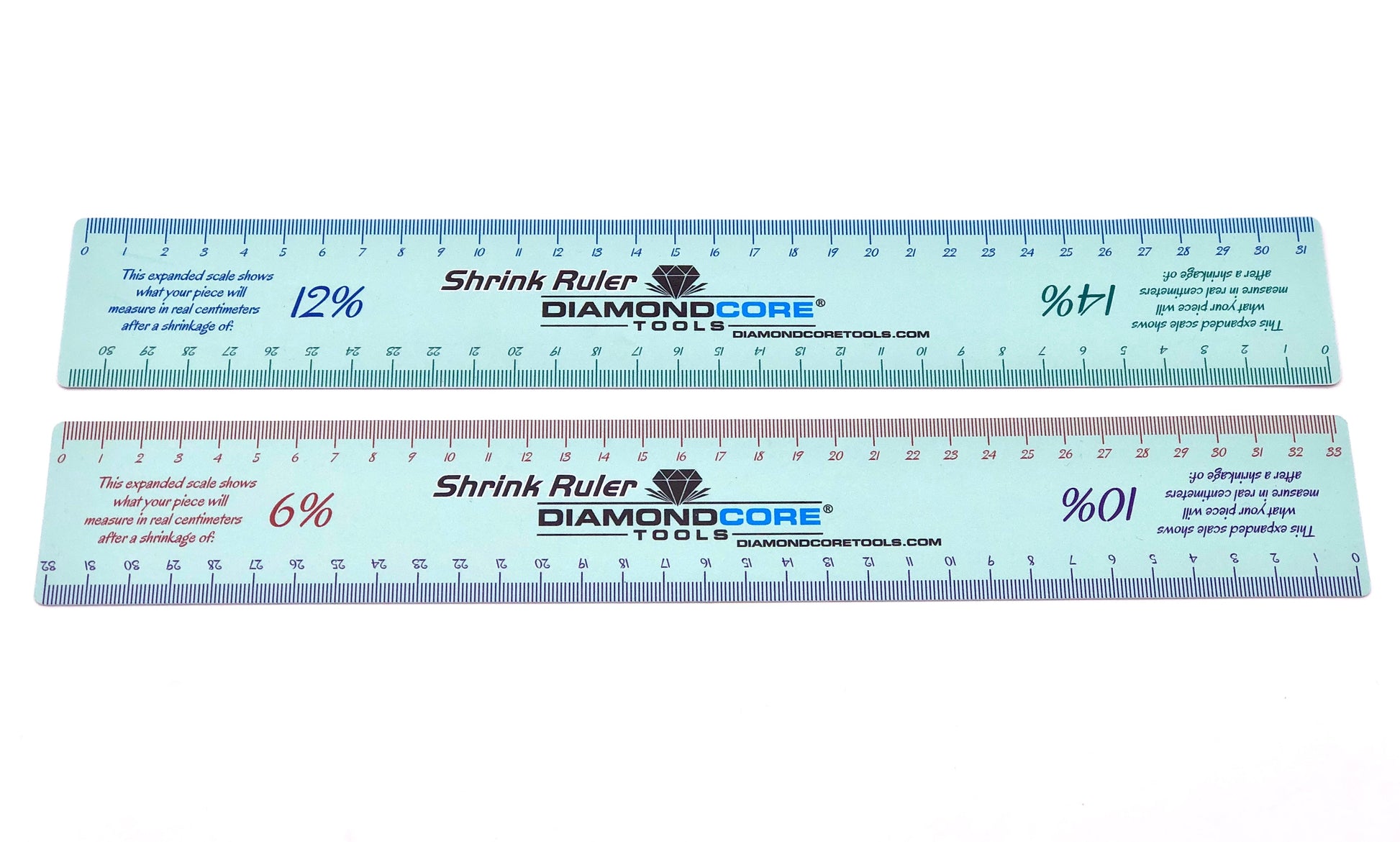 Metric Shrink Ruler (Double-Sided, Sold Individually) - Clay Revolution