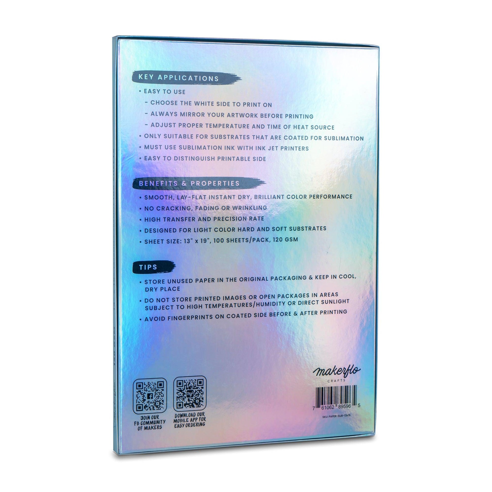 MakerFlo Sublimation Paper - Clay Revolution