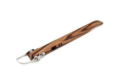 T1 Half Dome Pottery Trimming Tool w/ Paddle Handle - Clay Revolution