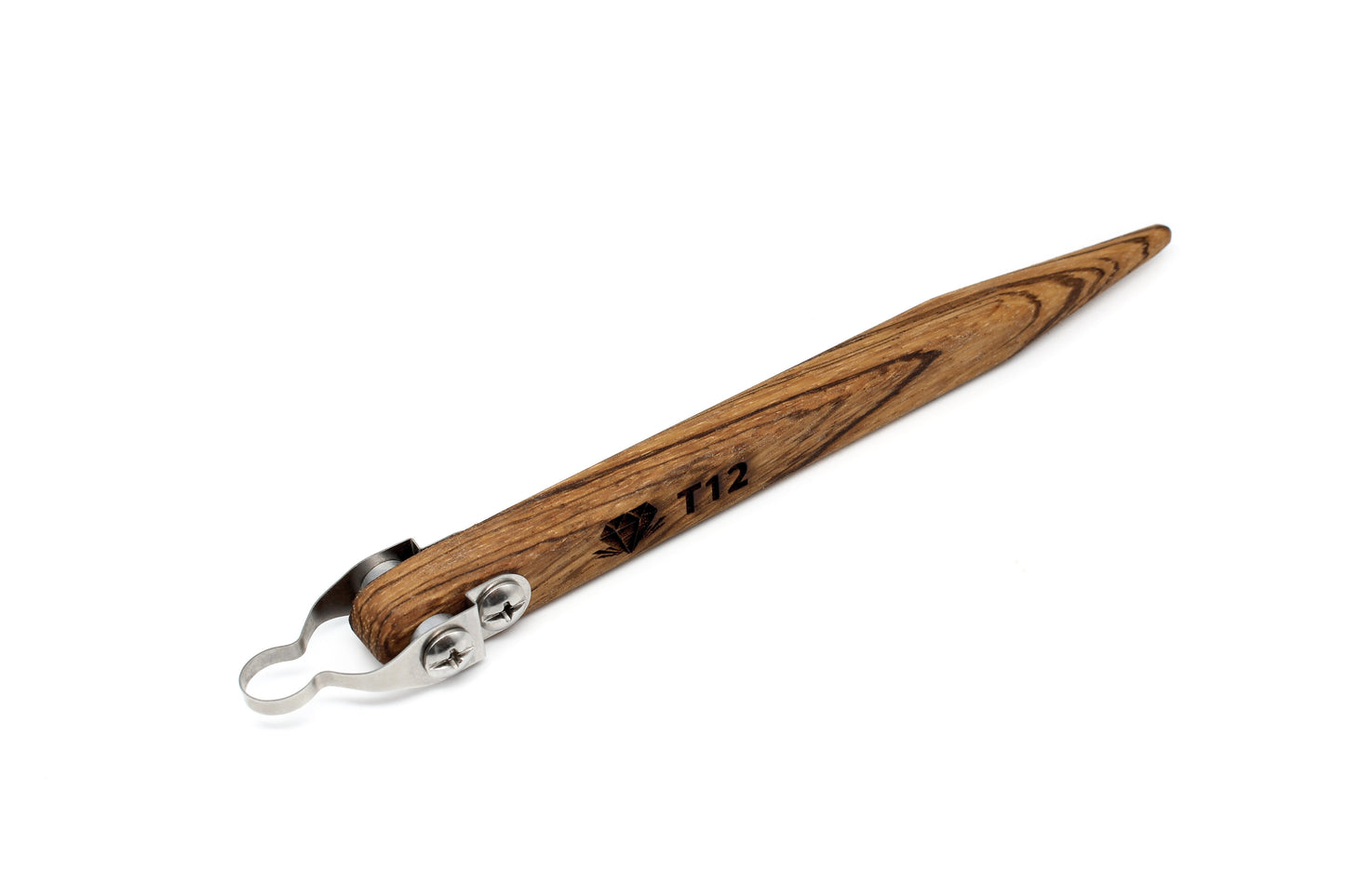 T12 Ballpoint Pottery Trimming Tool w/ Ballpoint Shaped Handle - Clay Revolution