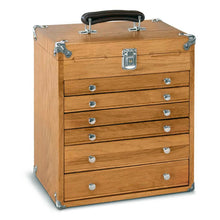 Cargar imagen en el visor de la galería, Oak 6-Drawer Mighty Portable Top Chest T16, Gerstner International