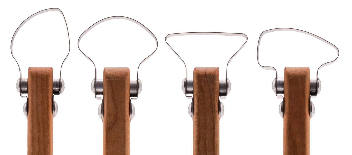 4-Piece Extra-Large Trimming Tools Set 1 - Clay Revolution