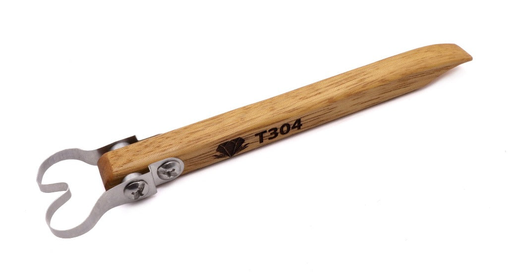 T304 Asymmetrical Triangle Feature Trimming Tool - Clay Revolution