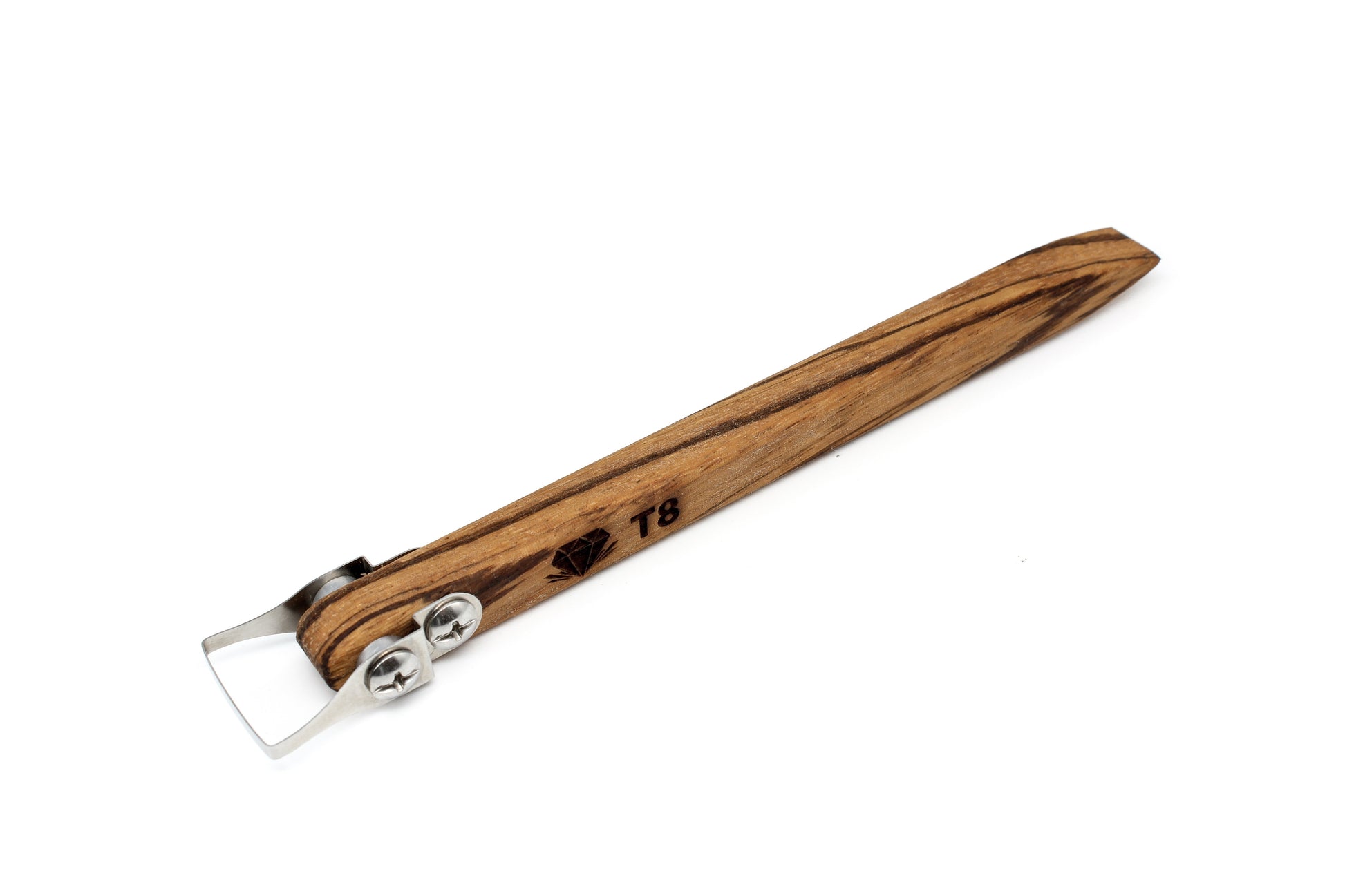 T8 Wedge Pottery Trimming Tool w/ Flat Head Handle - Clay Revolution