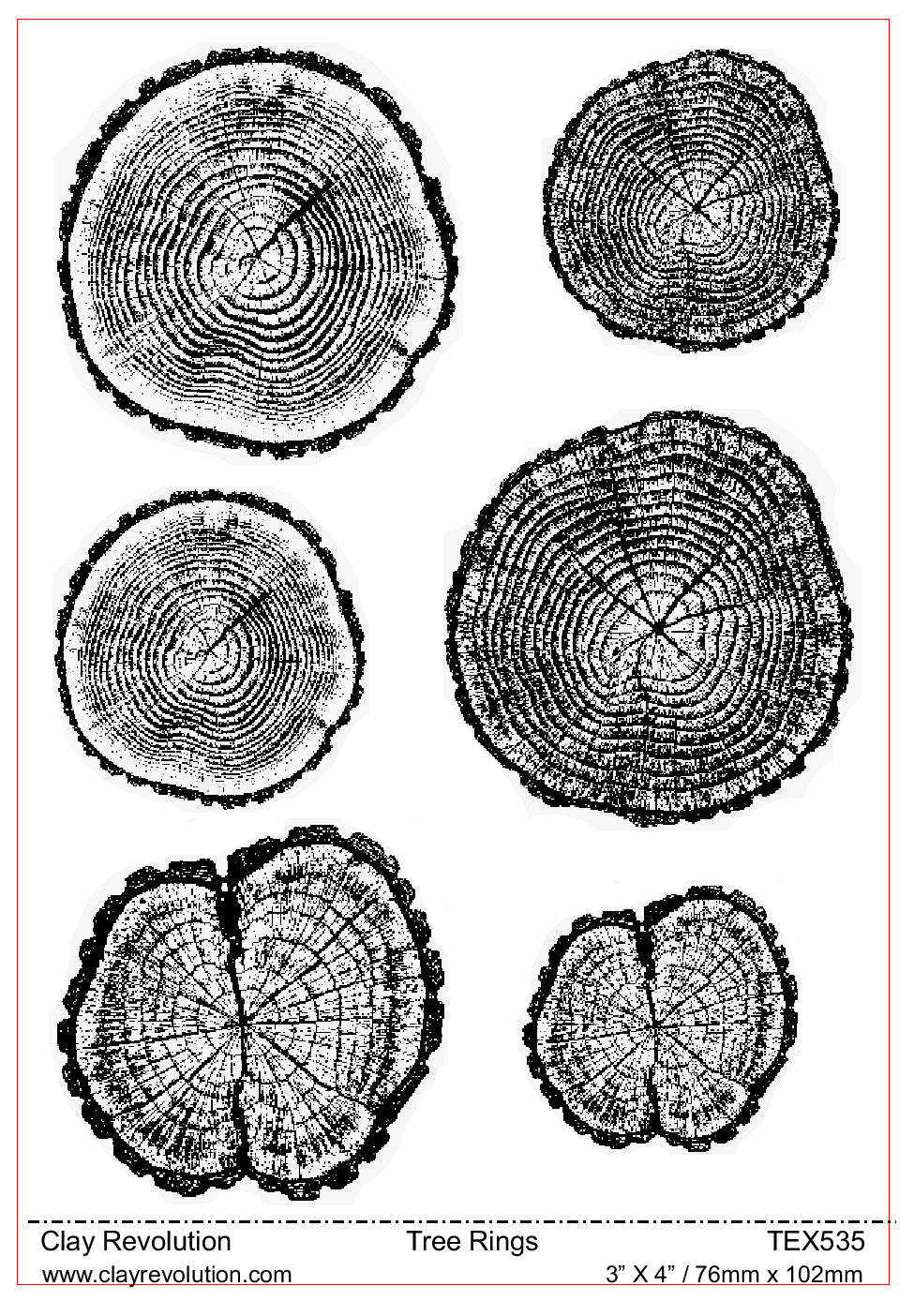 Tree Rings Texture Sheet – Clay Revolution