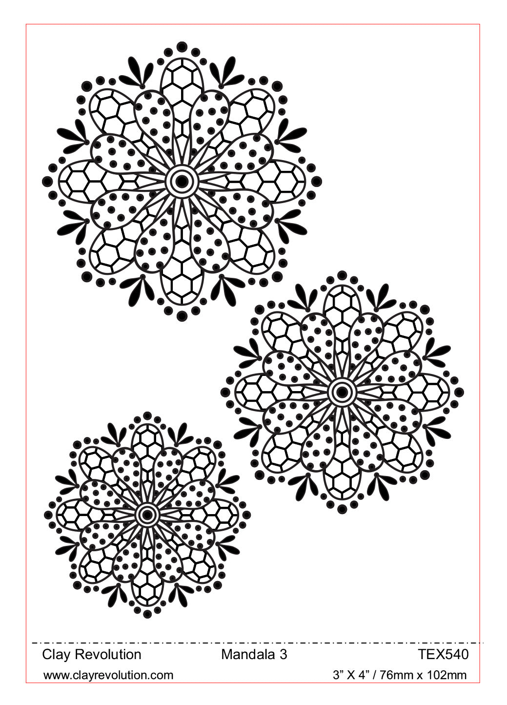 Mandala 3 Texture Sheet