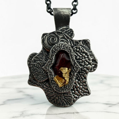 Textured Metal Clay Pendant with Patrik Kusek 1-30-27 Tucson