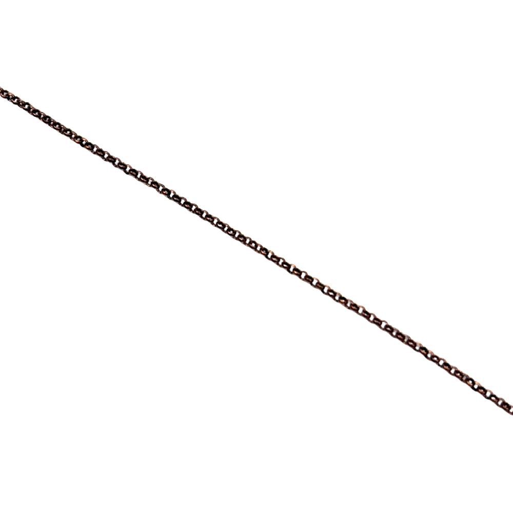 Chain: Antique Copper Plated Rolo 1mm