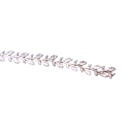 999 Fine Silver Leaf Pattern Bezel Wire