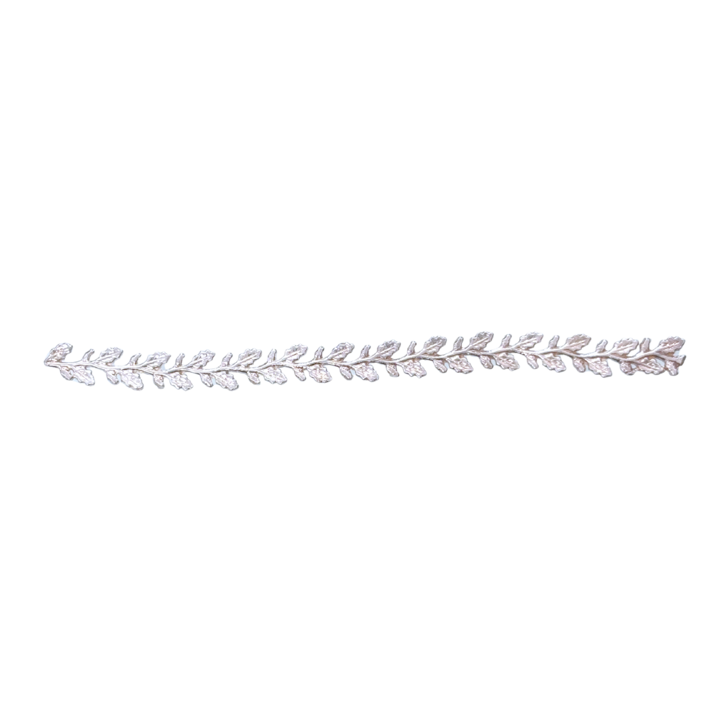 999 Fine Silver Leaf Pattern Bezel Wire