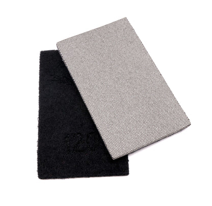 8-Piece Hook-and-Loop-Back Pads w/ Free Block - Clay Revolution