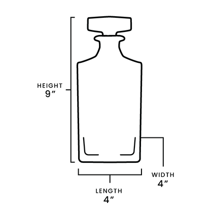 Whiskey Decanter - Square - 750ML - Clay Revolution