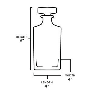 Whiskey Decanter - Square - 750ML