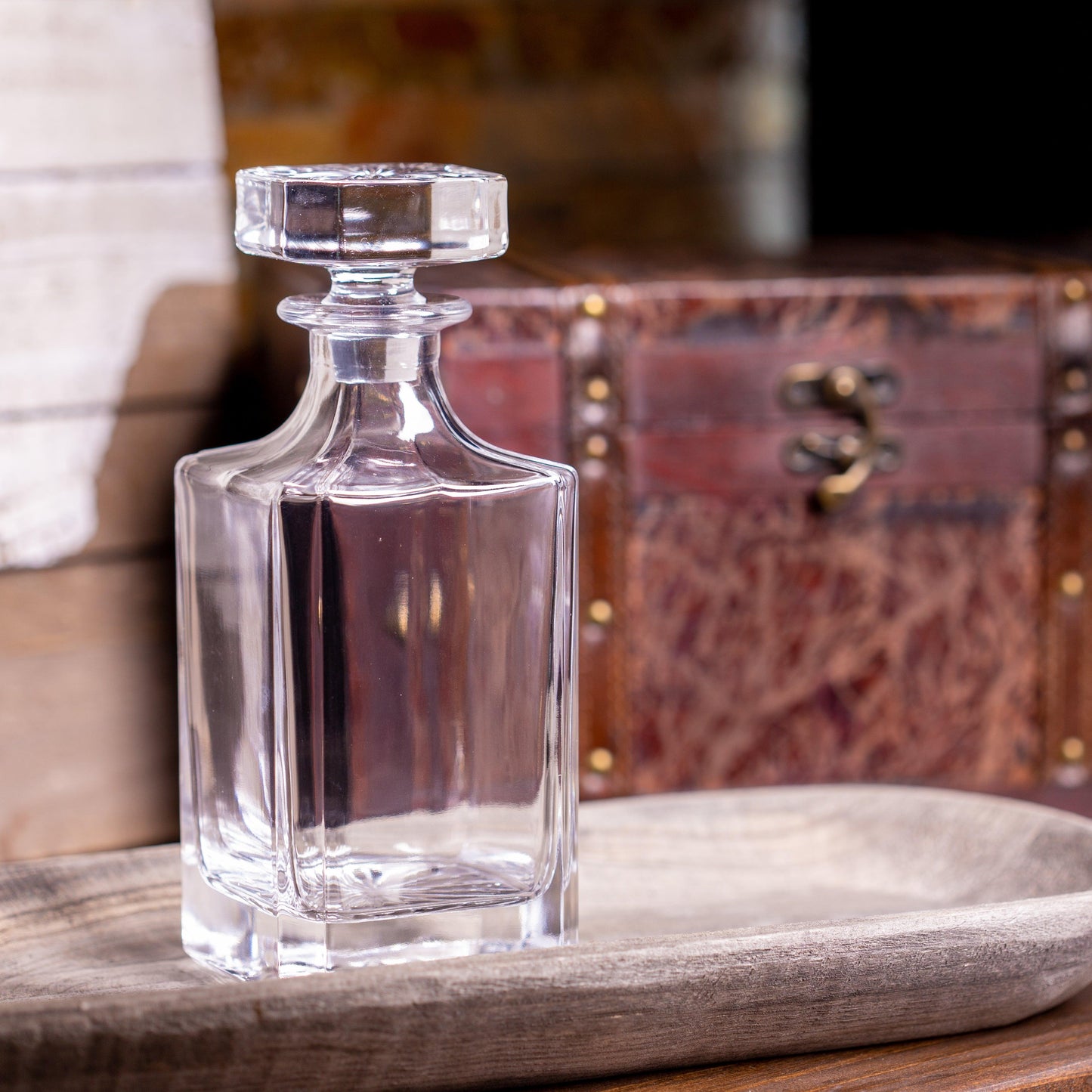 Whiskey Decanter - Square - 750ML - Clay Revolution