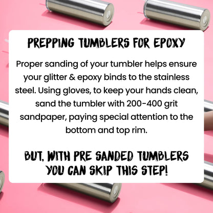 Pre-Sanded 20oz Skinny Tumbler - Clay Revolution