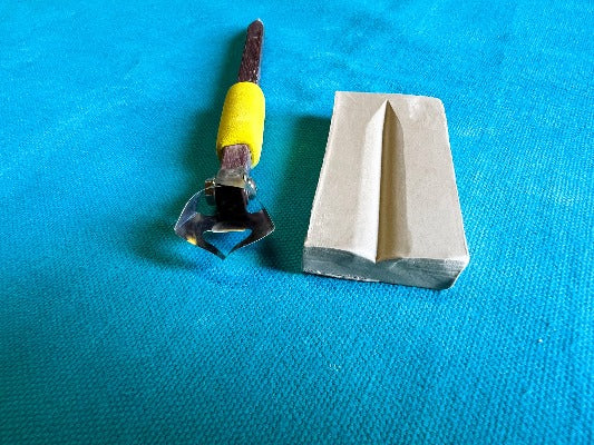 X1 12 mm V Fluting Tool - Clay Revolution