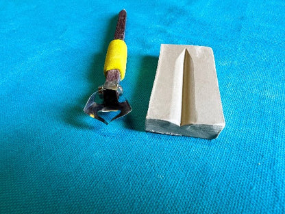 X1 12 mm V Fluting Tool - Clay Revolution