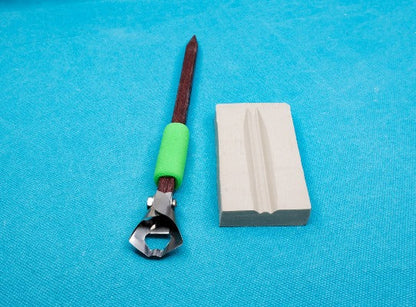 X9 Double V Fluting Tool - Clay Revolution